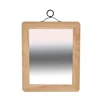 Wood Big Full Length Antique Luxury rectangular wooden pocket mirror wall decor