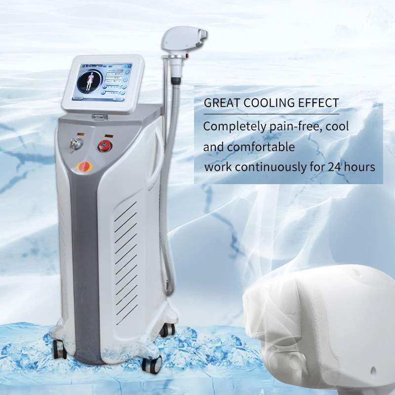 

Beijing GGLT 2017 professional diode 808nm laser light sheer hair removal laser, White in standard, free to change