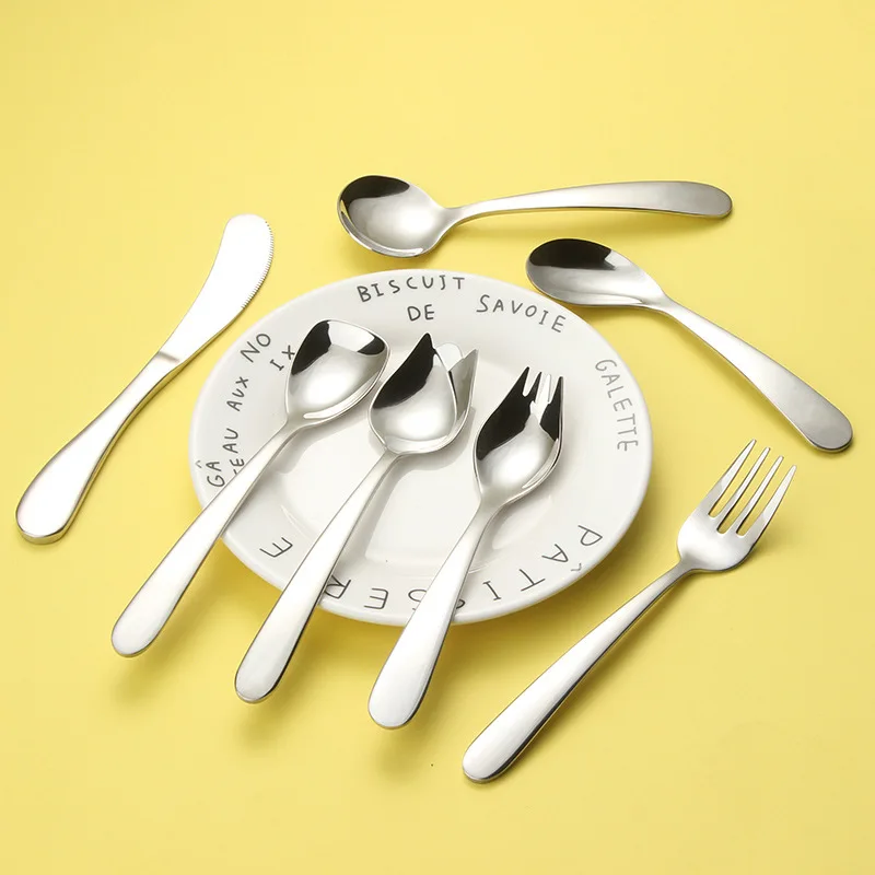 

18/10 Food grade Stainless steel Children Cutlery set for baby