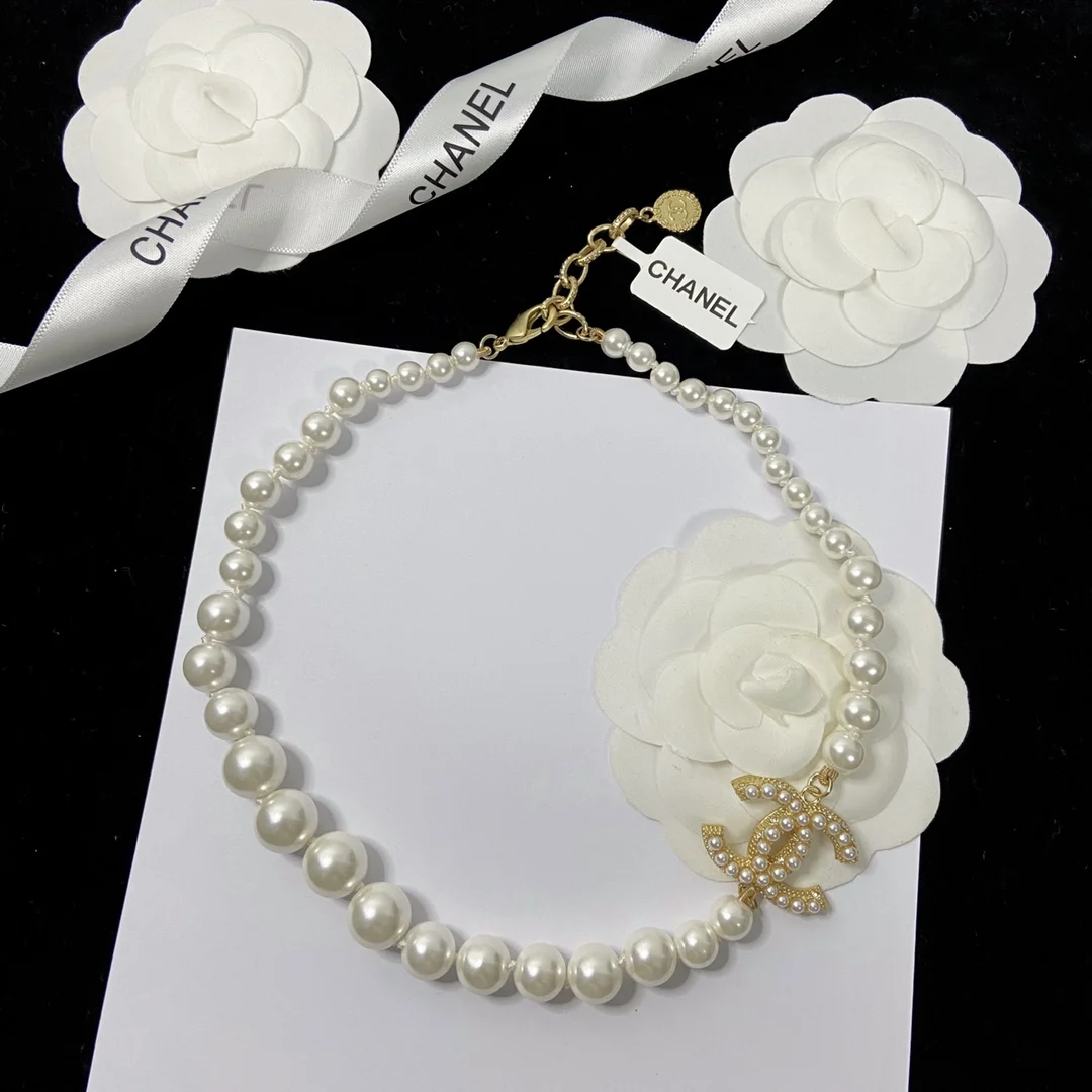 

AIMGAL Jewelry Classic hot style pearl 925 sterling silver plate 18k gold necklace for anniversary gift luxury jewelry