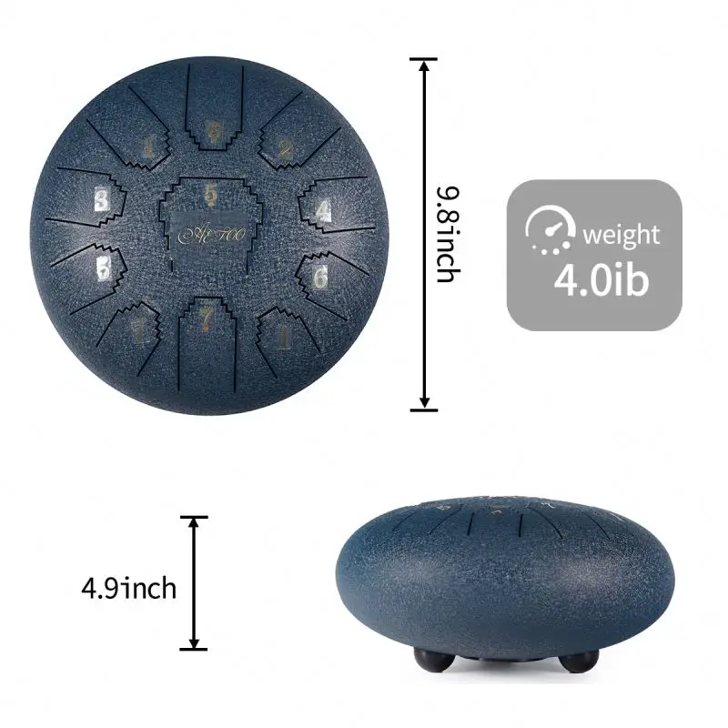 

Best Standard Tongue Drum 11 Notes 10 Inches Guda Tongue Drum