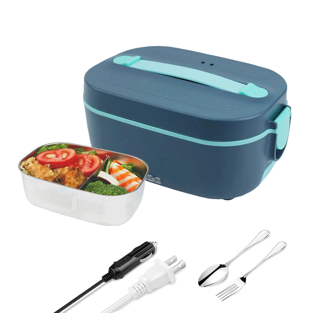 

New Arrivals 1.5L/1.8L Lunchbox Portable Food Container 304 Stainless Steel Car Home 5 In 1 Electric Heating Lunch Box