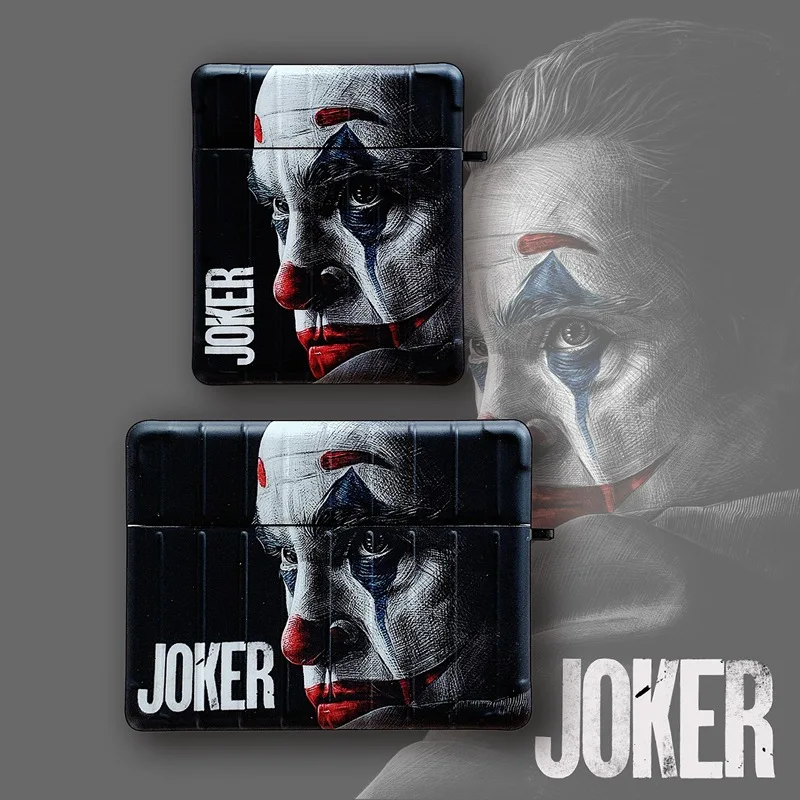 

Joker Film 2019 Characters Crowd For Airpods 1 2 3 Pro Case Wireless Earphone Cases With Hand Ring Case Cute Cover, Multi