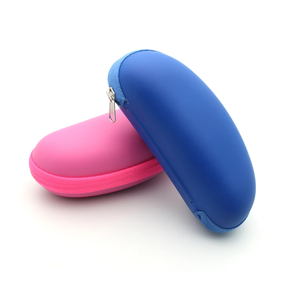 

Blue boys leather sunglasses case for kids children anti blue glasses case pink girls kids eye glasses case, Blue,pink