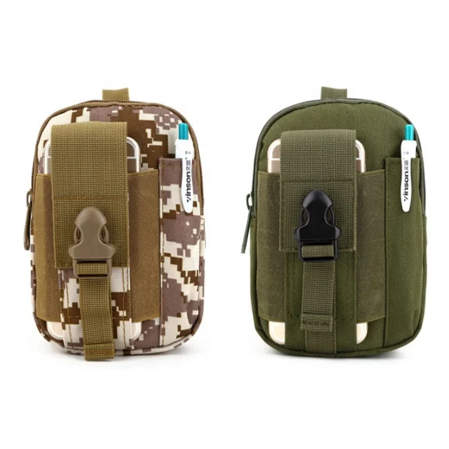 

Outdoors Military Camouflage Army Bag Small EDC Tactical Waist Bag Belt Pouch, Camouflage color
