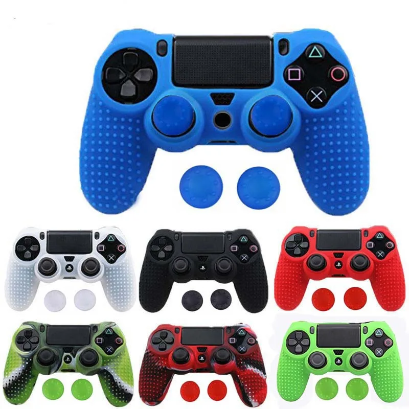 

Soft Silicone Gel Rubber Case Cover For SONY Playstation 4 Protection Case For PS4 Pro Slim Game pad