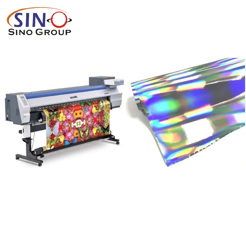 

Gloss Laser Chrome Rainbow Digital Image Processing ECO UV Inkjet Media CMYK Eco-Solvent Digital Printing Self Adhesive Film