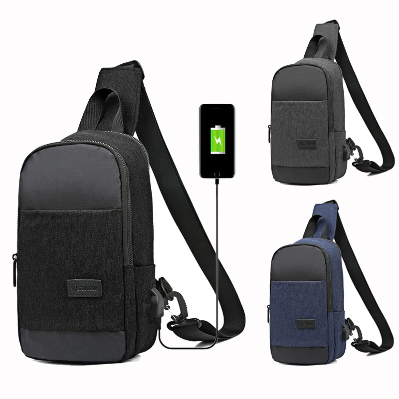 

High quality men chest bag large capacity crossbody bag fashion outdoor