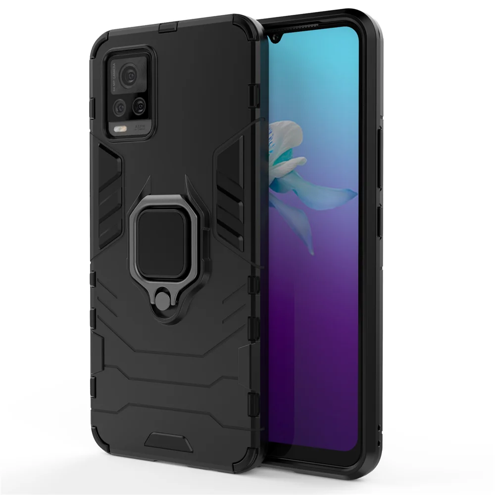 

Wholesale Ring Case for VIVO IQOO V20 V20SE Panther Kickstand Case for VIVO V17 V1Pro Cover, 3 colors