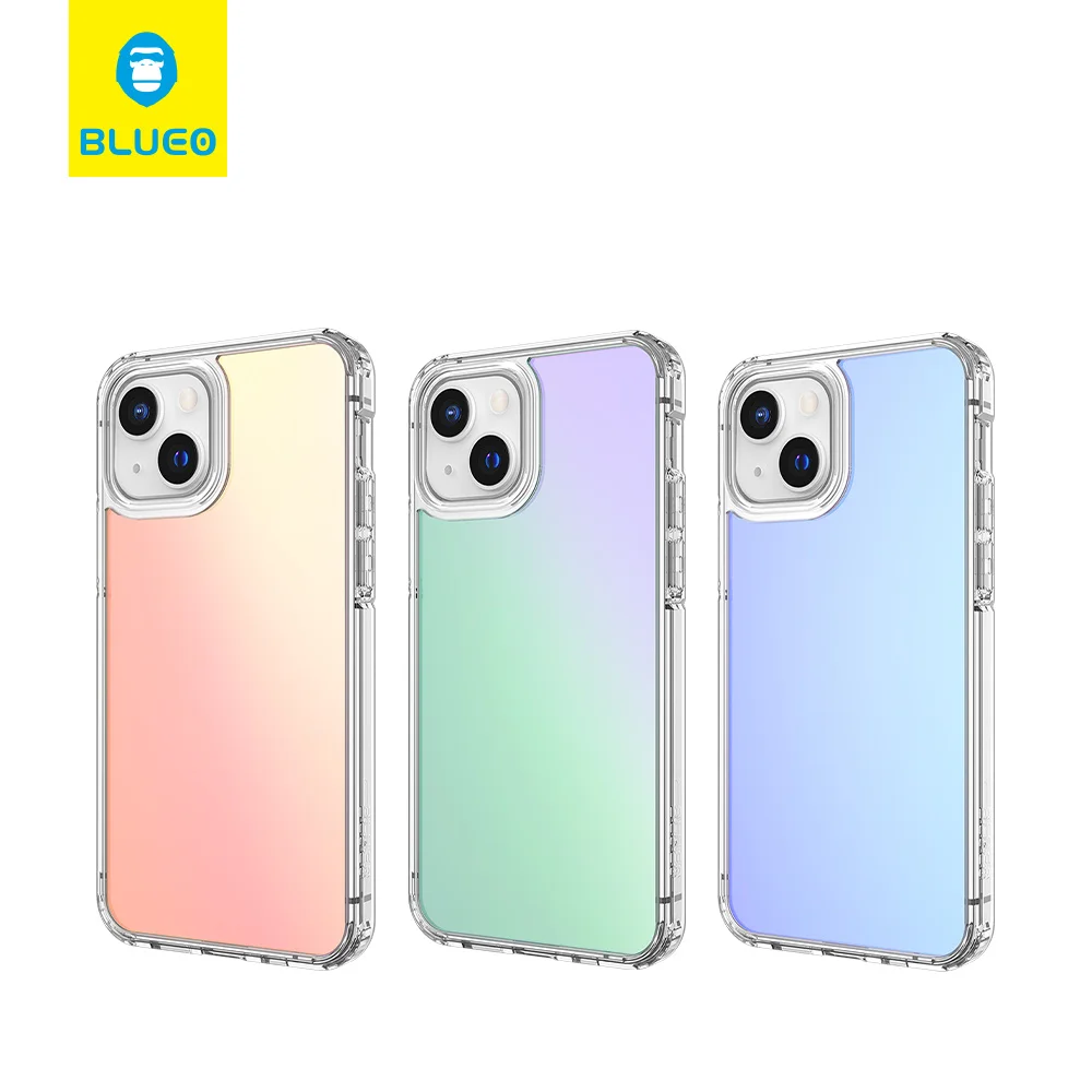

BLUEO fashionable phone mobile cover case rainbow color phone case for iphone 13 new cover for iphone 13 mini pro max