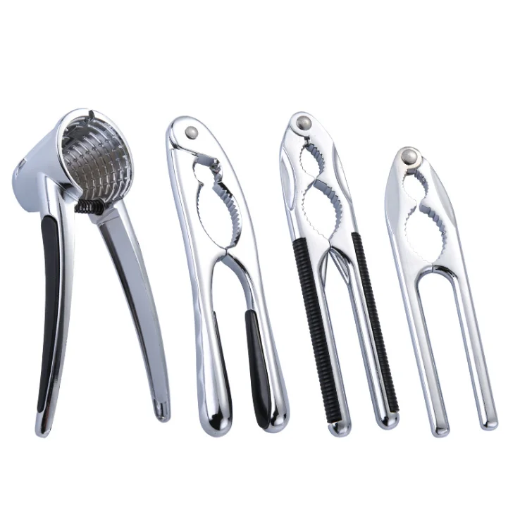 

2021 zinc alloy stainless steel food Walnut clamps core nut clamps peeling and clamping hickory tools, Silver