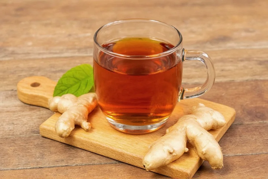 Side-by-side comparison of authentic ginger tea ingredients versus artificial ginger tea ingredients