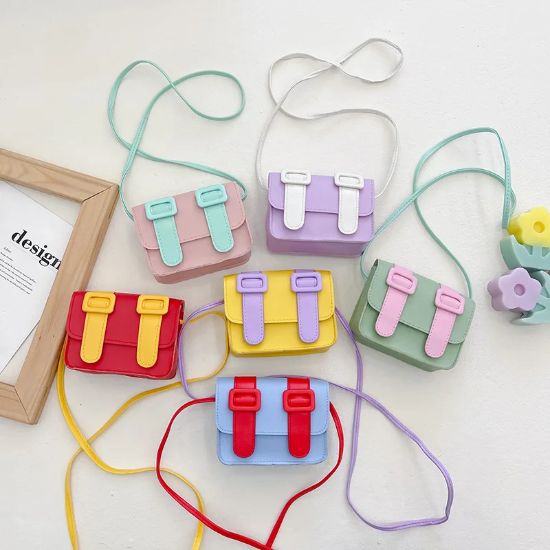 

New Women Lady Mini Sling Messenger Bag Women Hand Bag Kids Cute Cartoon Girls Fashion Small Candy Colors Purses And Handbag, 6 colors