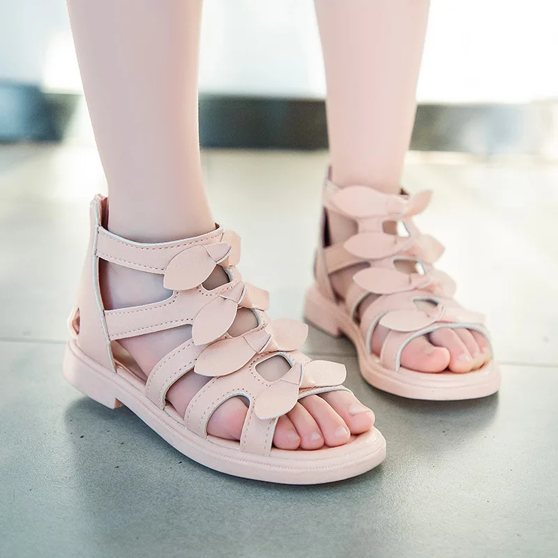 

Wholesale new designs Kids Summer Flat Shoes Children Girls Fashion Latest Flat Sandals For Girls