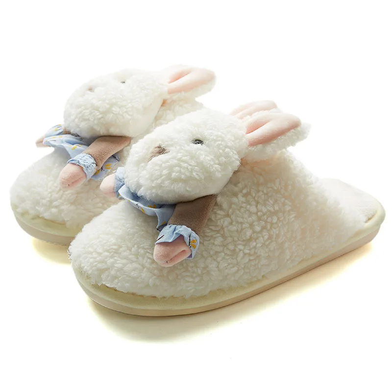 

New Home Couple Cartoon Cotton Slippers Female Winter Thick-soled Household Winter Warmth Cute Male Winter Indoor Cotton Slipper, 5 colors