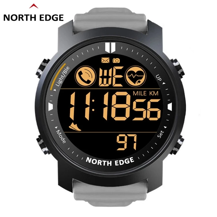 

NORTH EDGE Laker Smart Watch Men Waterproof 50M Swimming Running Sports Pedometer Stopwatch Smartwatch for Android IOS