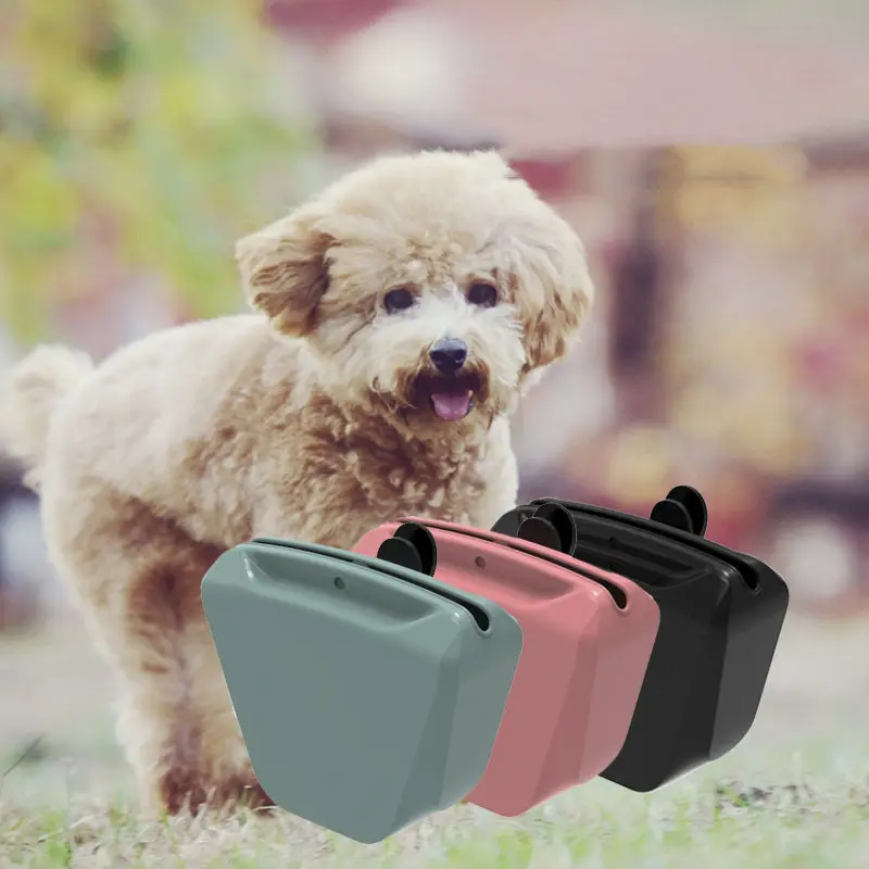 

Portable Silicone Snack Bags Pet Treat Pouch Outdoor Food Grade Silicone Dog Training Bag, Multiple color