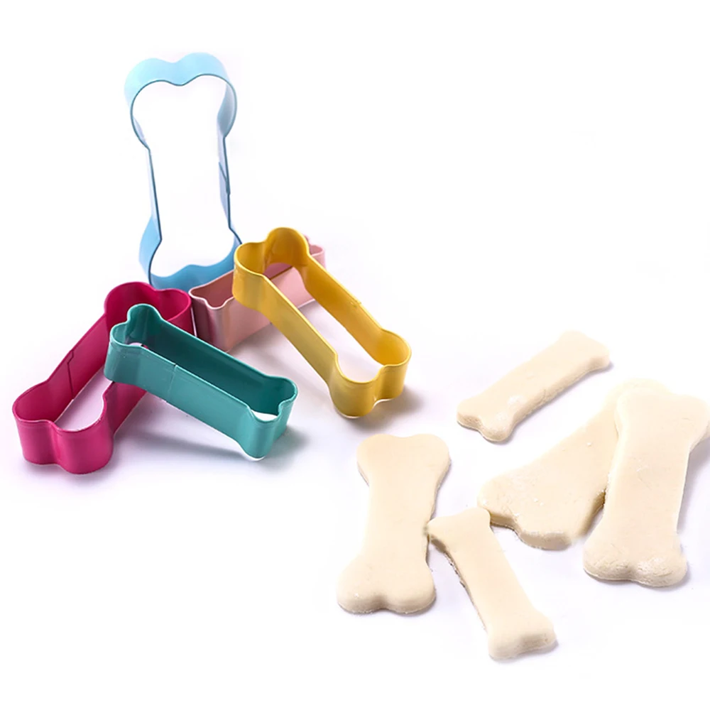 

5pcs Bone mold Top Seller Kitchen Accessories Set Stainless Steel Baking Tools 5pcs Non-stick Dog Bone Shape Biscuit Cake