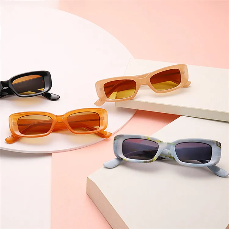 

Factory Wholesale New Foreign Trade Fashion Ladies Sunglasses Retro Square Small Frame Trendy Sunglasses, Picture shows