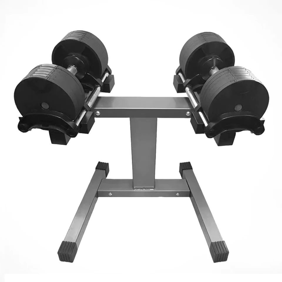 

Home Fitness 32kg Nuobell Solid Steel Adjustable Dumbbell Weights Set with Rack