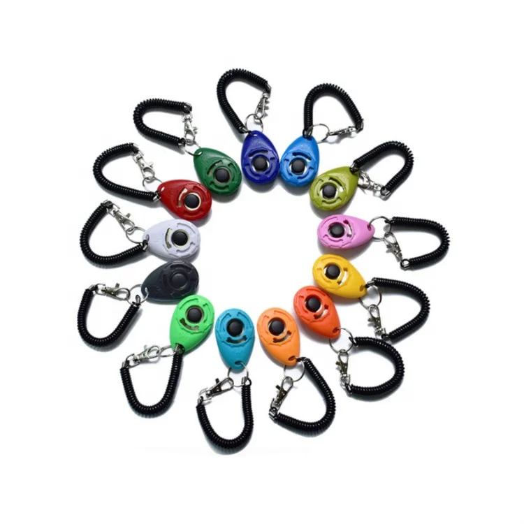 

Multi Colors Durable Lightweight Easy to Use Pet Dog Training Clicker with Wrist Strap Perfect for Behavioral Training, 14 colors