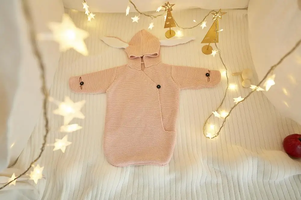 
wholesale Manufacturer Knitted Sleeping Bag Newborn Sleeping Warm Wear Infant 