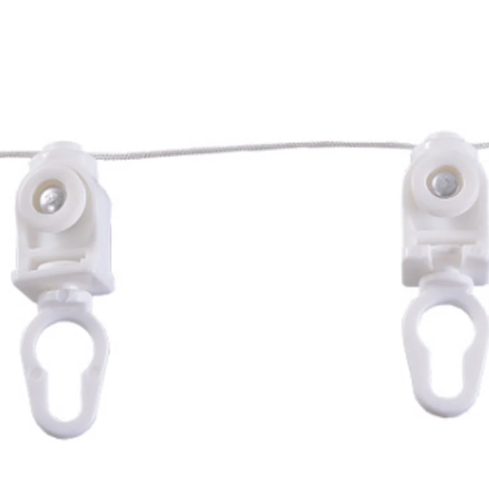 

ripple fold curtain track accessories wave track distance runner, White