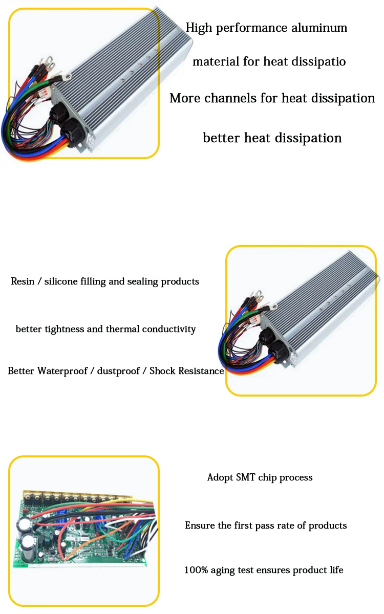 96v 1000w Electric Bicycle E-bike Scooter Brushless DC Motor Speed Controller for sale online 