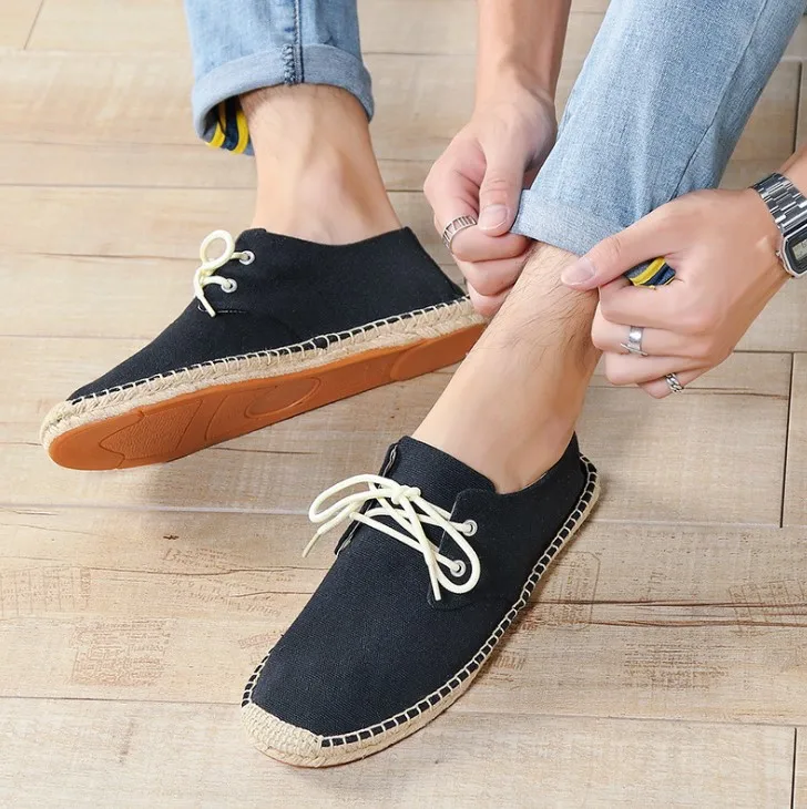 

hb10395a hot style men's linen canvas shoes breathable casual shoes, As picture