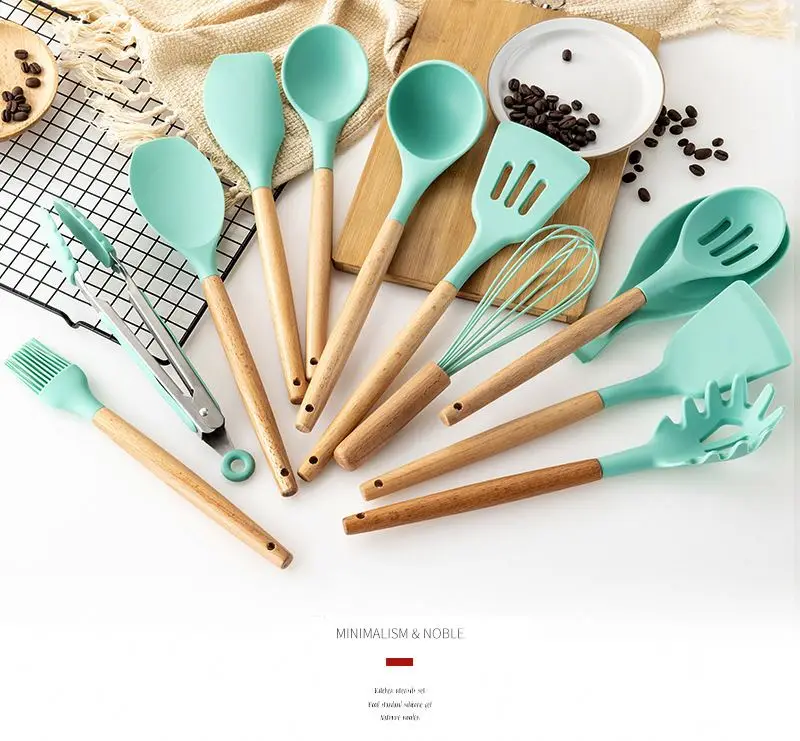 

Bulk silicone kitchen cooking tools utensil set holder