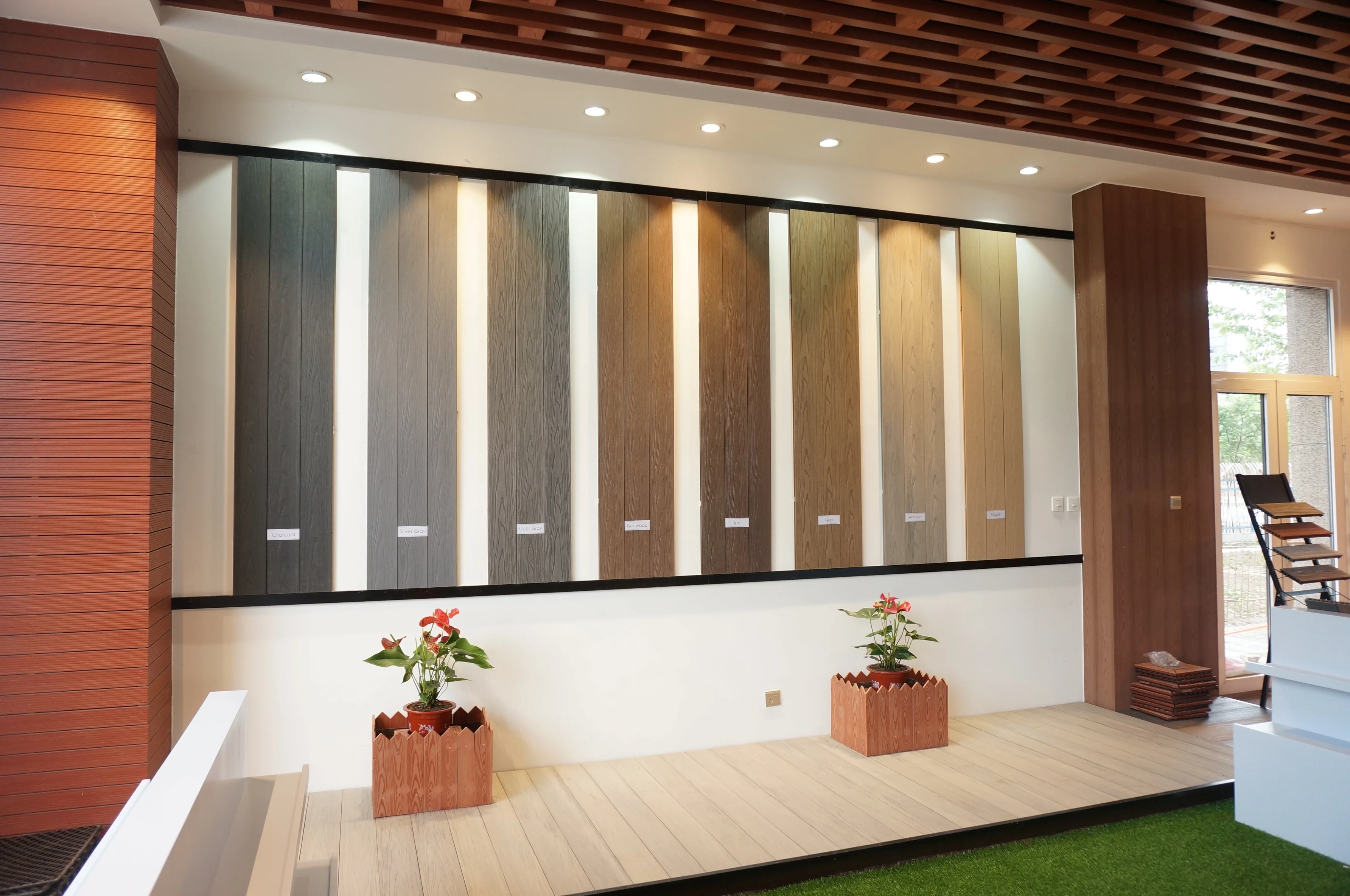 Outdoor decorative wpc wall panels cladding
