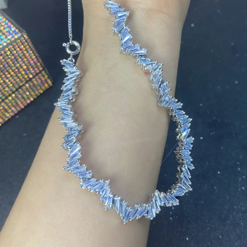 

New Korean Shiny Necklace Jewelry Elegant Jewelry For Women Wedding Anniversary Gift, Customized color