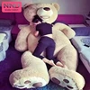 Huge Teddy Bear with Big Footprints brushy plush toys without filling 200cm 3 colors 79 inches for girlfriend birthday holiday