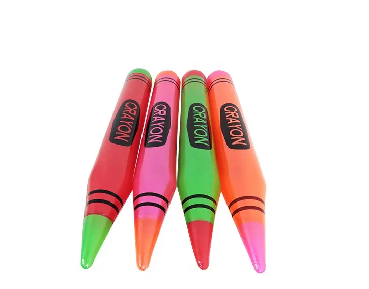 Large Inflatable Neon Crayons For Classroom Decorations Party Favors