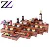 Food display equipment decorative wood carved buffet elevations stand riser wholesale shelf portable stack mini server racks
