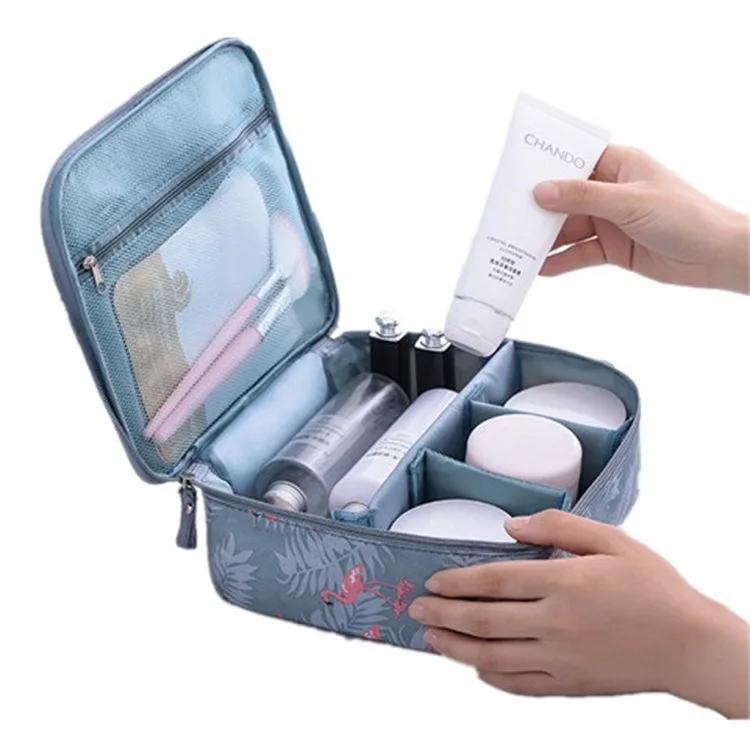 

2021 Hot sale new fashion colorful printing zipper makeup case large capacity Toiletries bag pouches cosmetic bag