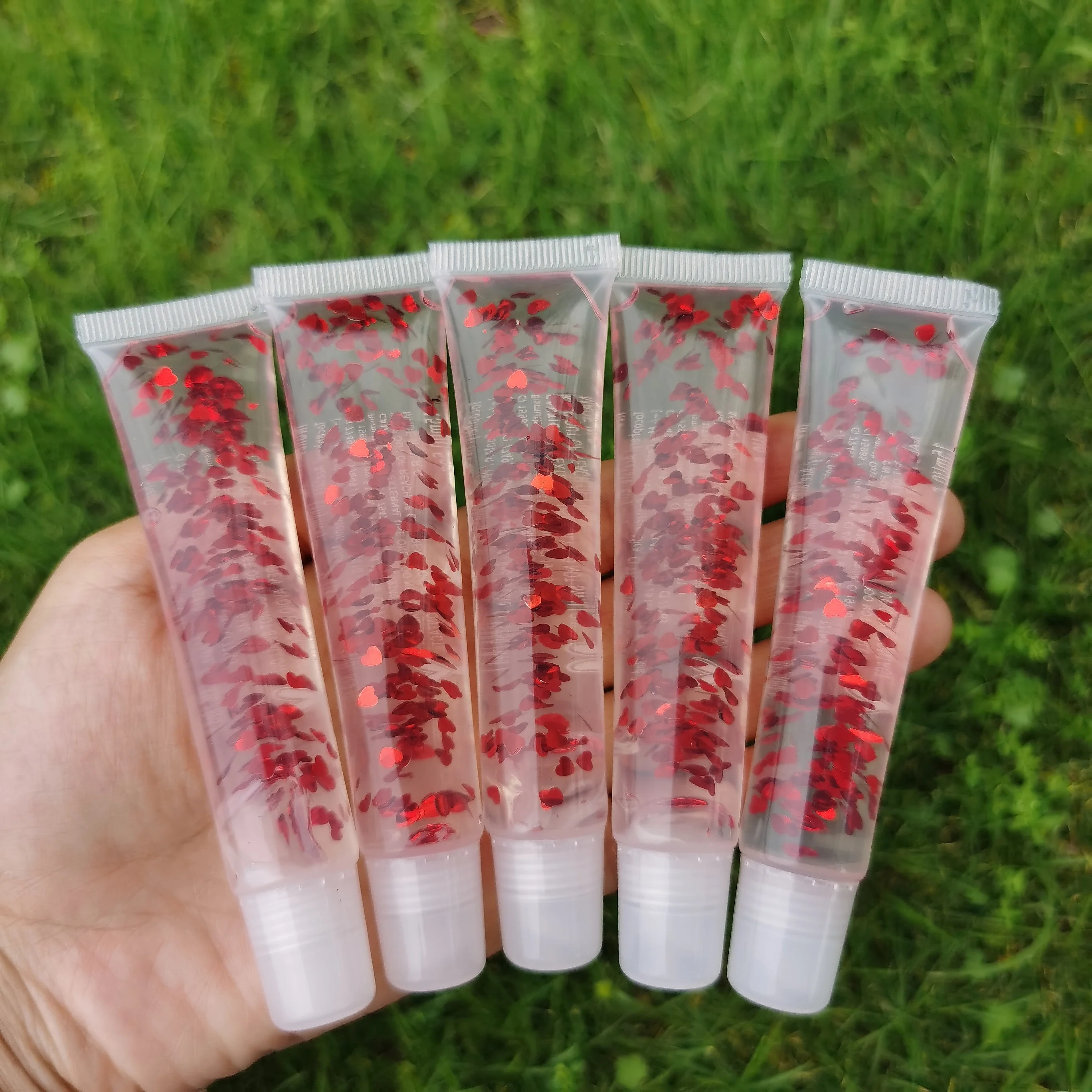 

2021 Wholesale Vegan Liquid Glossy Shiny Base Makeup Set Transparent Tubes Glitter Private Label Pigment Custom Lipgloss