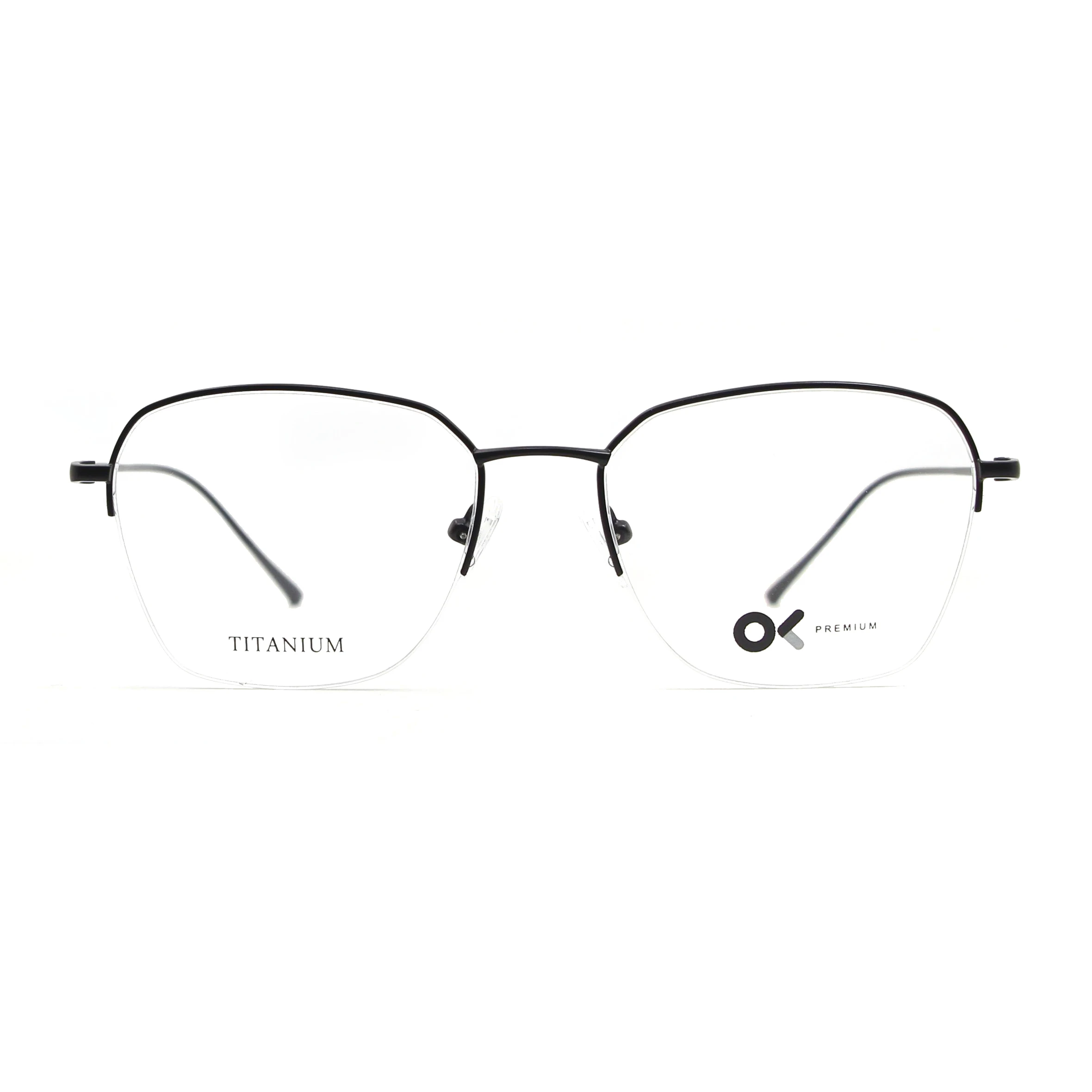 

IP99104 Hot semi-rimless optical glasses titanium frame china manufacturer occhiali, 4 colors