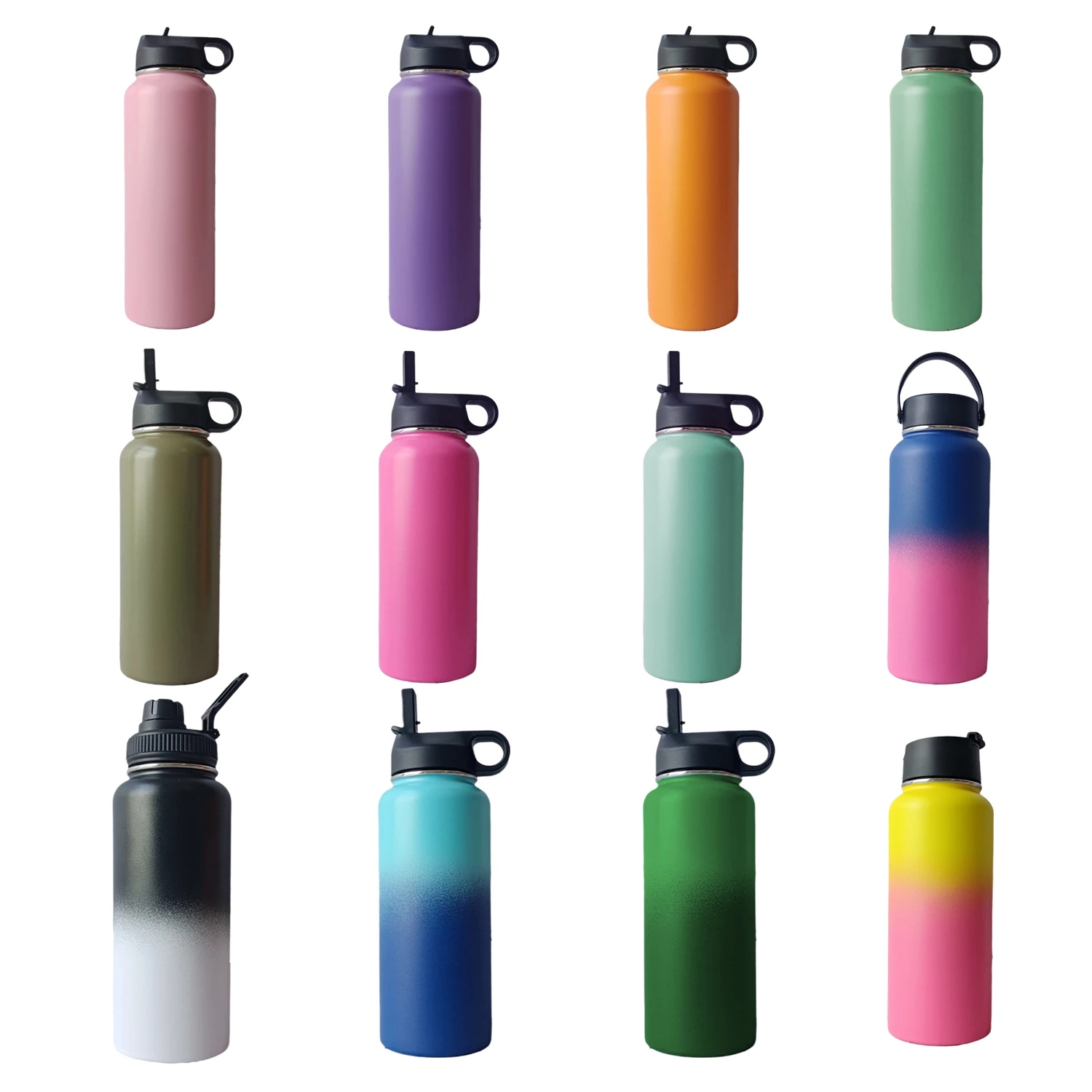 

18oz 32oz 40oz 64oz Double Wall Vacuum Flask Insulated Stainless Steel Water Bottle Thermos Water Bottle Ready To Ship