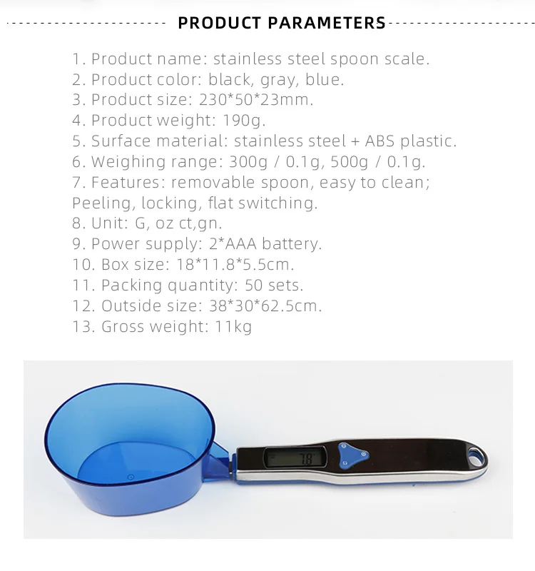 High Precision Good Factory Digital Spoon Scale Measuring Scale 0.01g