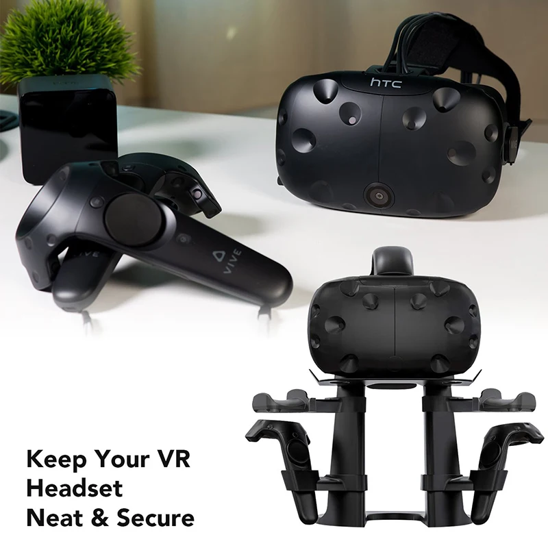 VR Ständ halter Rack Set für Oculus Quest 2/ Rift S/ Valve Index/ HTC VR Headset 