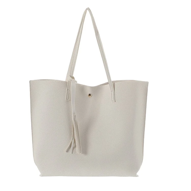 

Ladies Hand Bags Leather Simple Fashion Casual Woman Tote Handbags, As pics show
