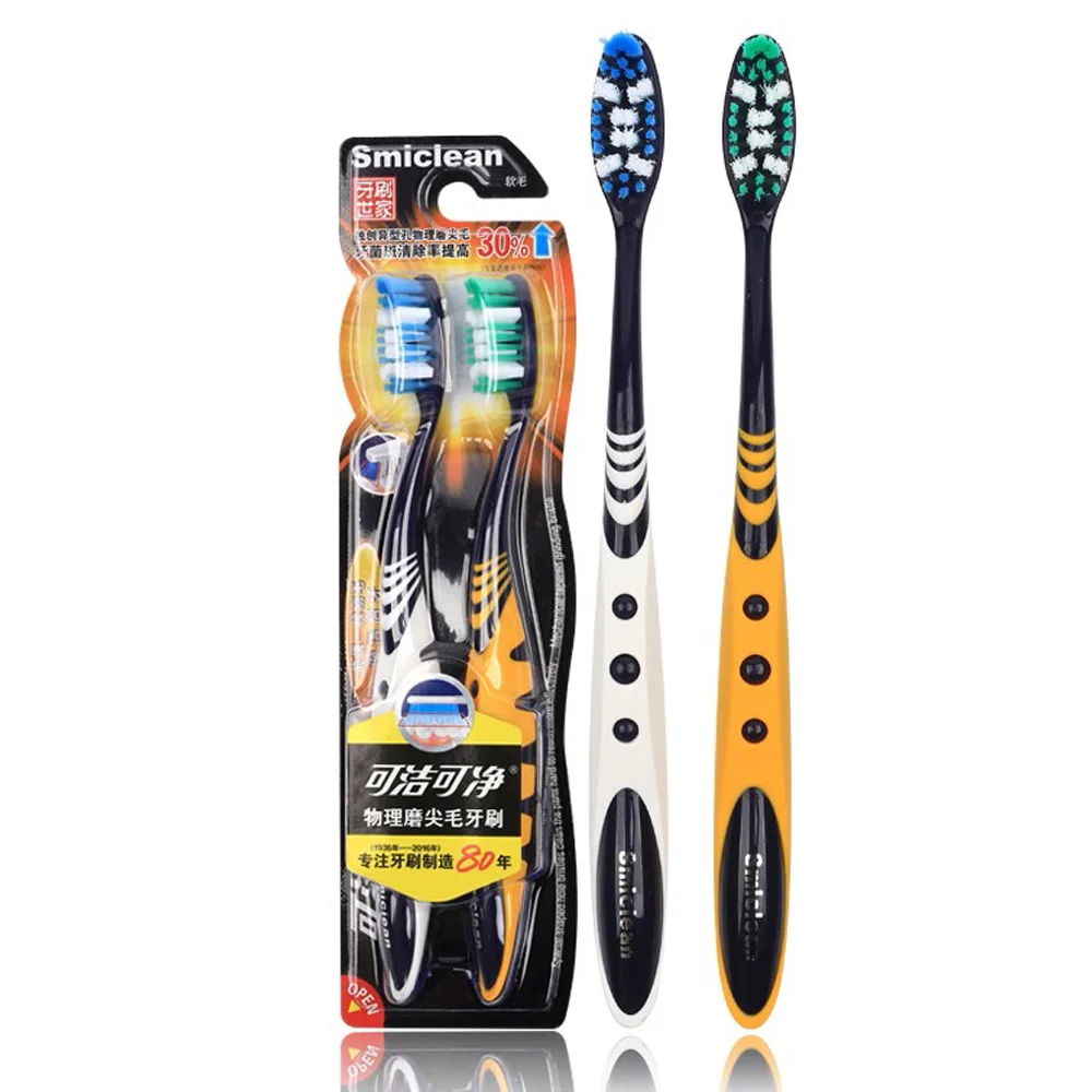 

Best quality Sanxiao Smiclean Plastic Manual Toothbrush For Smoker, Orange&blue&white&gray