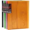 Hello Partner A4 plastic clear books 10 pages office file folders with wooden texture