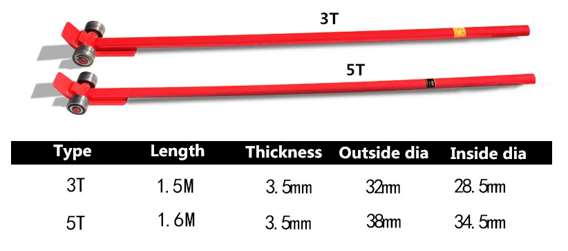 roller lifting crowbar 