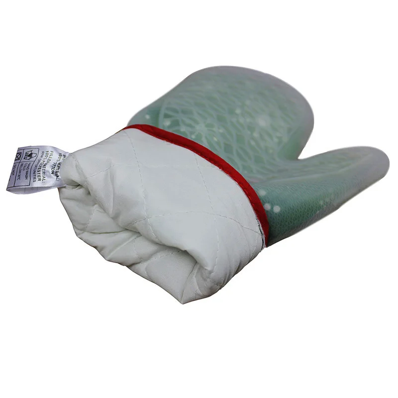 
Custom waterproof and heat insulation oven glove silicone cover oven mitt 
