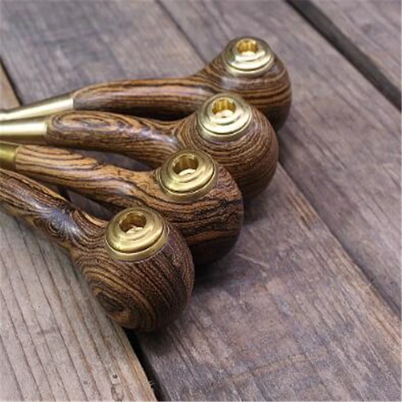 

Wooden Pattern Brown Tobacco Pipe
