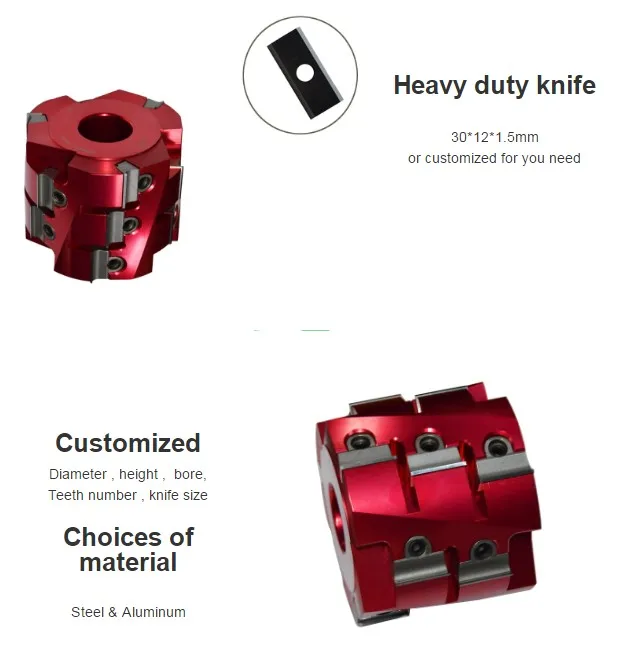 Woodworking Wood Chipper Jointer Helical Cutterhead Spindle Moulder Spiral Tct Shaper Planer Cutter Head