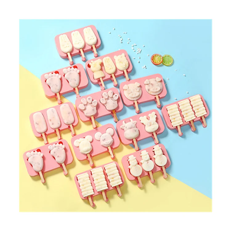 

Creative DIY Baking Mold Cute Cartoon Homemade Ice Cream Mold Silicone Cake Mold