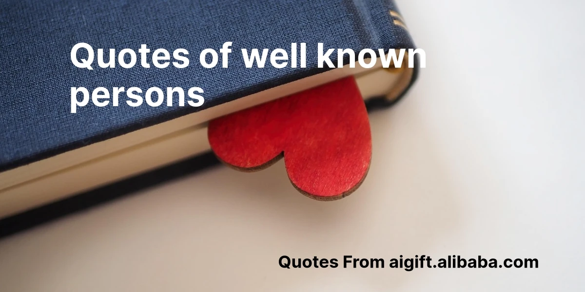 quotes of well known persons